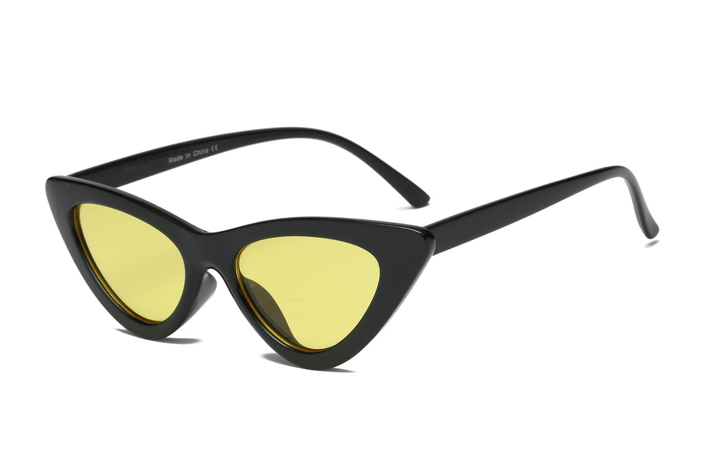 Red Retro Cat Eye Round Sunglasses For Women Chic UV400