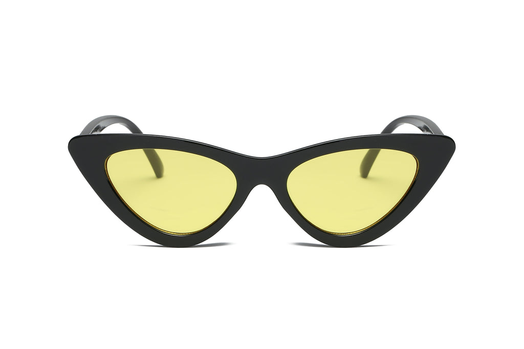 Red Retro Cat Eye Round Sunglasses For Women Chic UV400