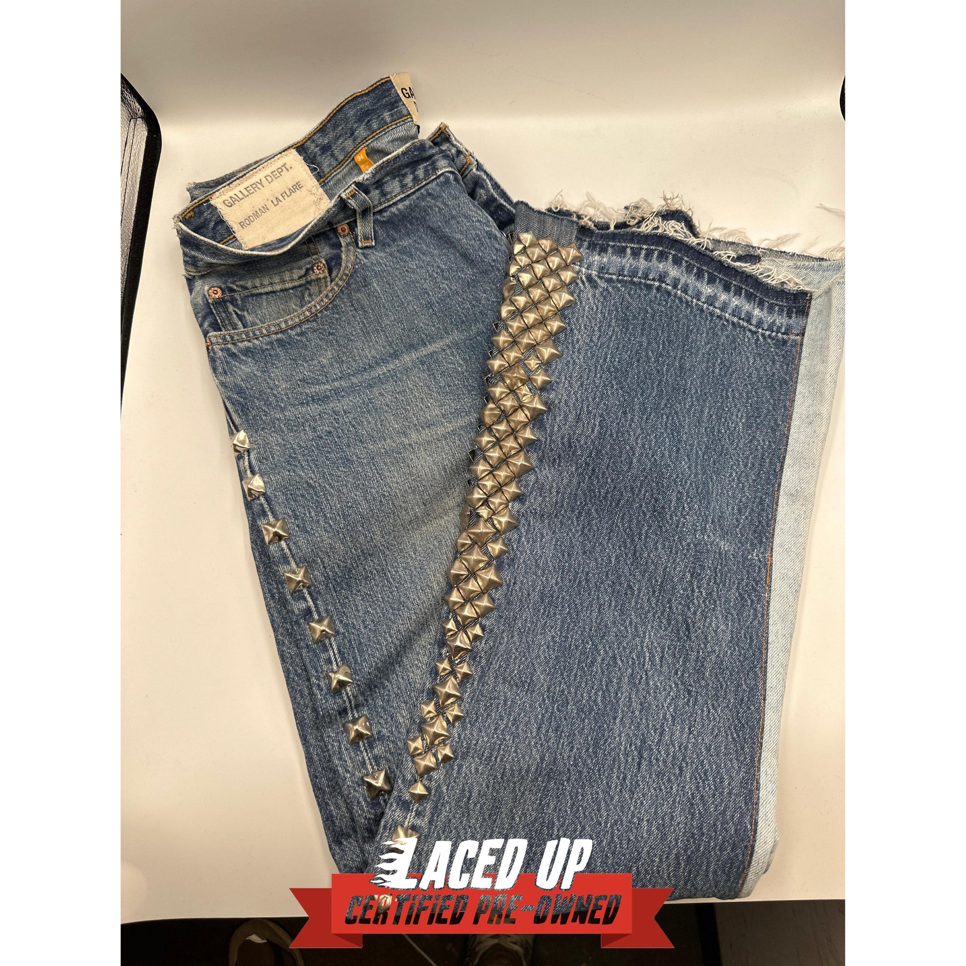 PRE OWNED GALLERY DEPT. Studded Rodman LA FLARE Indigo