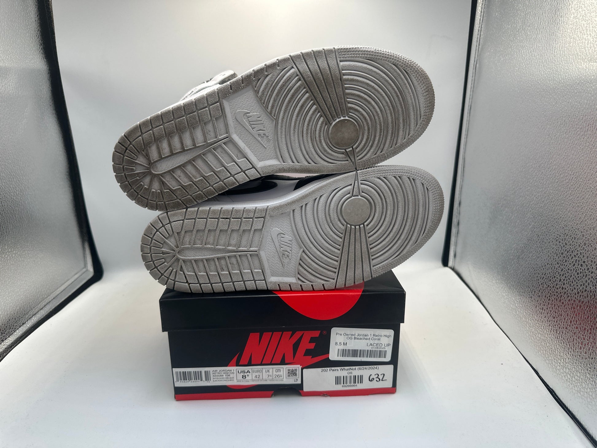 Pre Owned Jordan 1 Retro High OG Bleached Coral