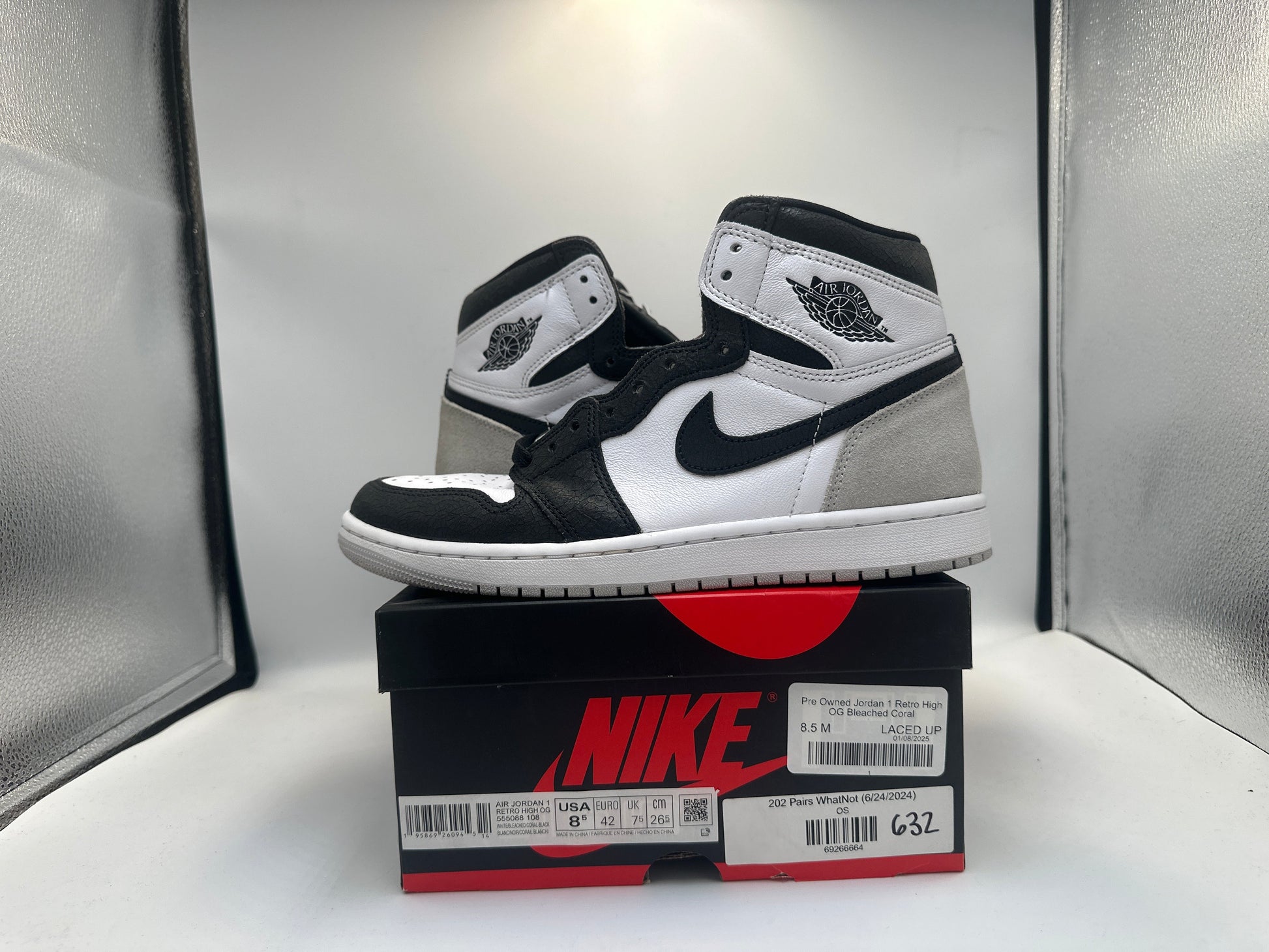 Pre Owned Jordan 1 Retro High OG Bleached Coral