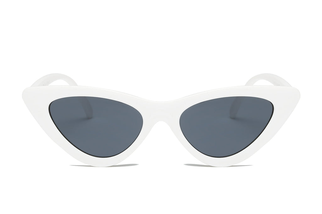 Red Retro Cat Eye Round Sunglasses For Women Chic UV400