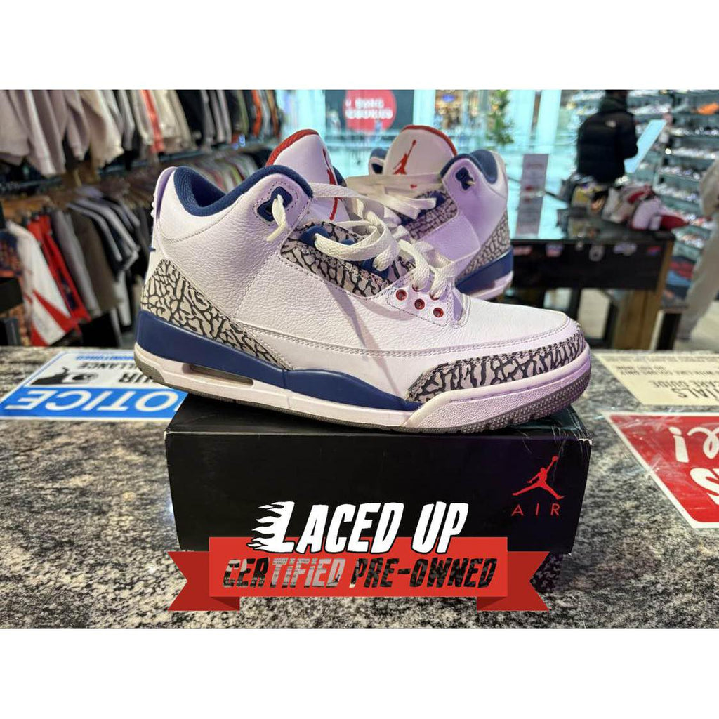 PRE OWNED Jordan 3 Retro True Blue (2016)