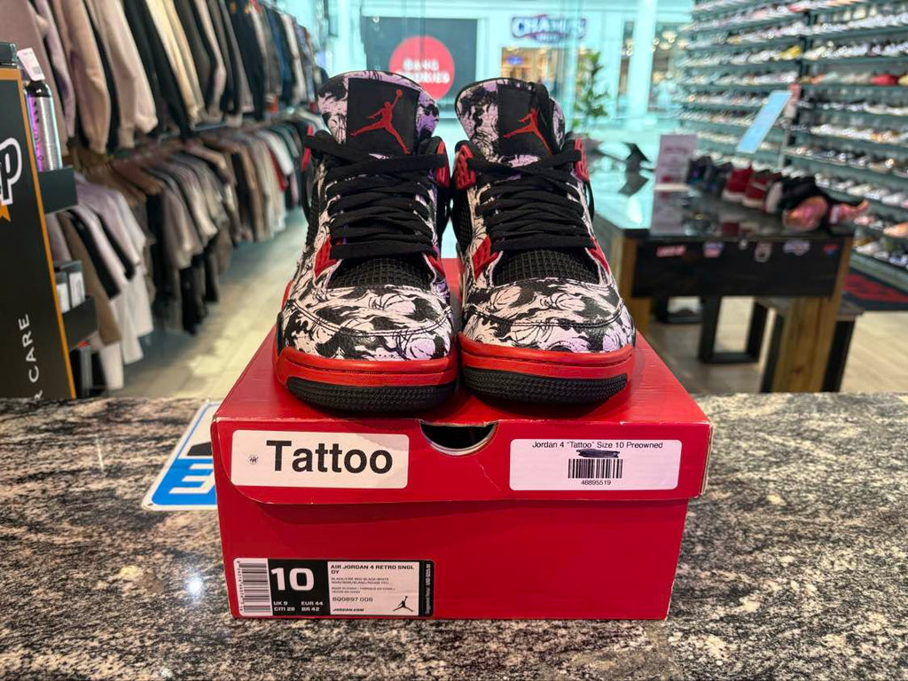 PRE OWNED Jordan 4 Retro Tattoo (2018)