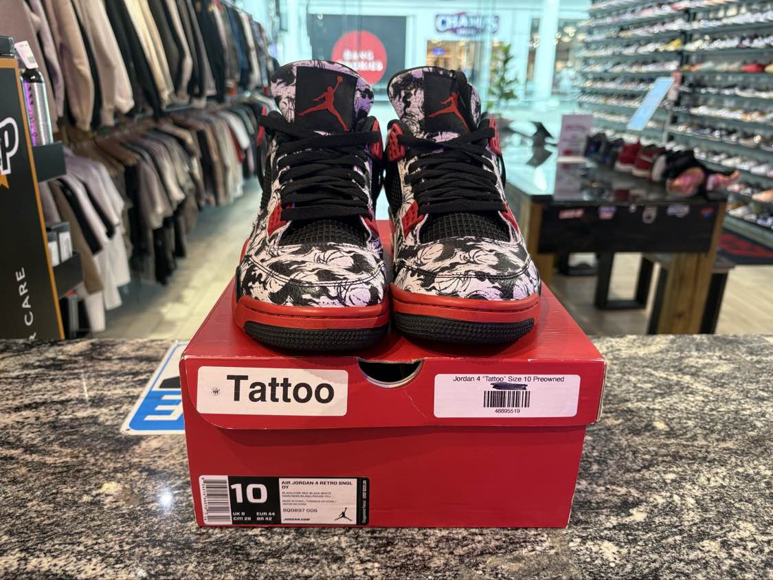 PRE OWNED Jordan 4 Retro Tattoo (2018)