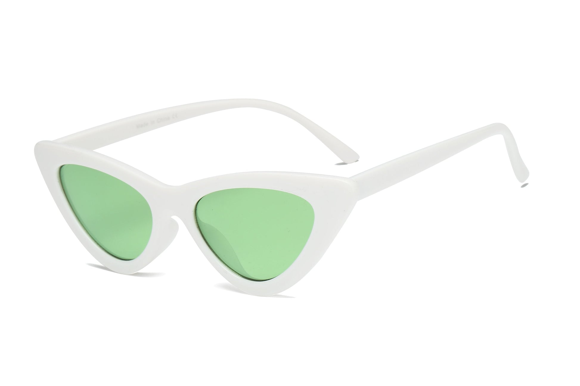 Red Retro Cat Eye Round Sunglasses For Women Chic UV400