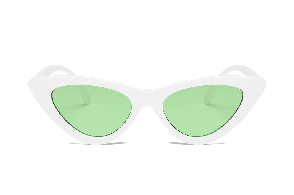 Red Retro Cat Eye Round Sunglasses For Women Chic UV400