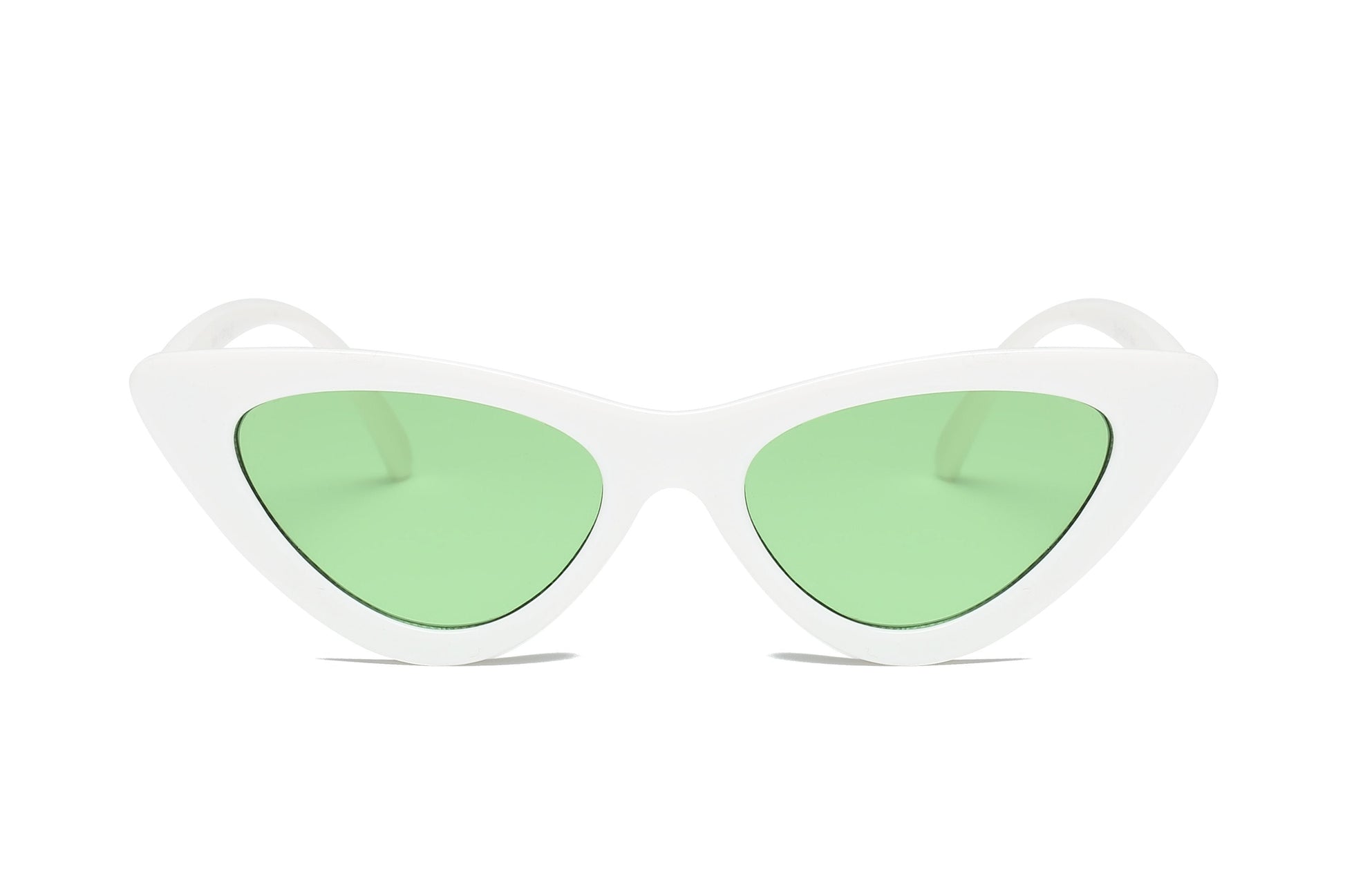 Red Retro Cat Eye Round Sunglasses For Women Chic UV400