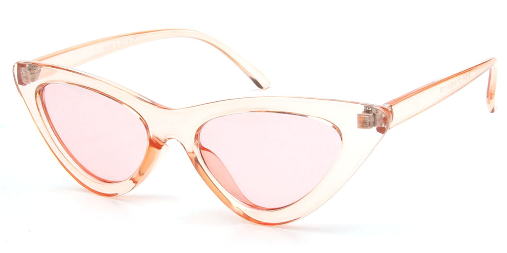Red Retro Cat Eye Round Sunglasses For Women Chic UV400