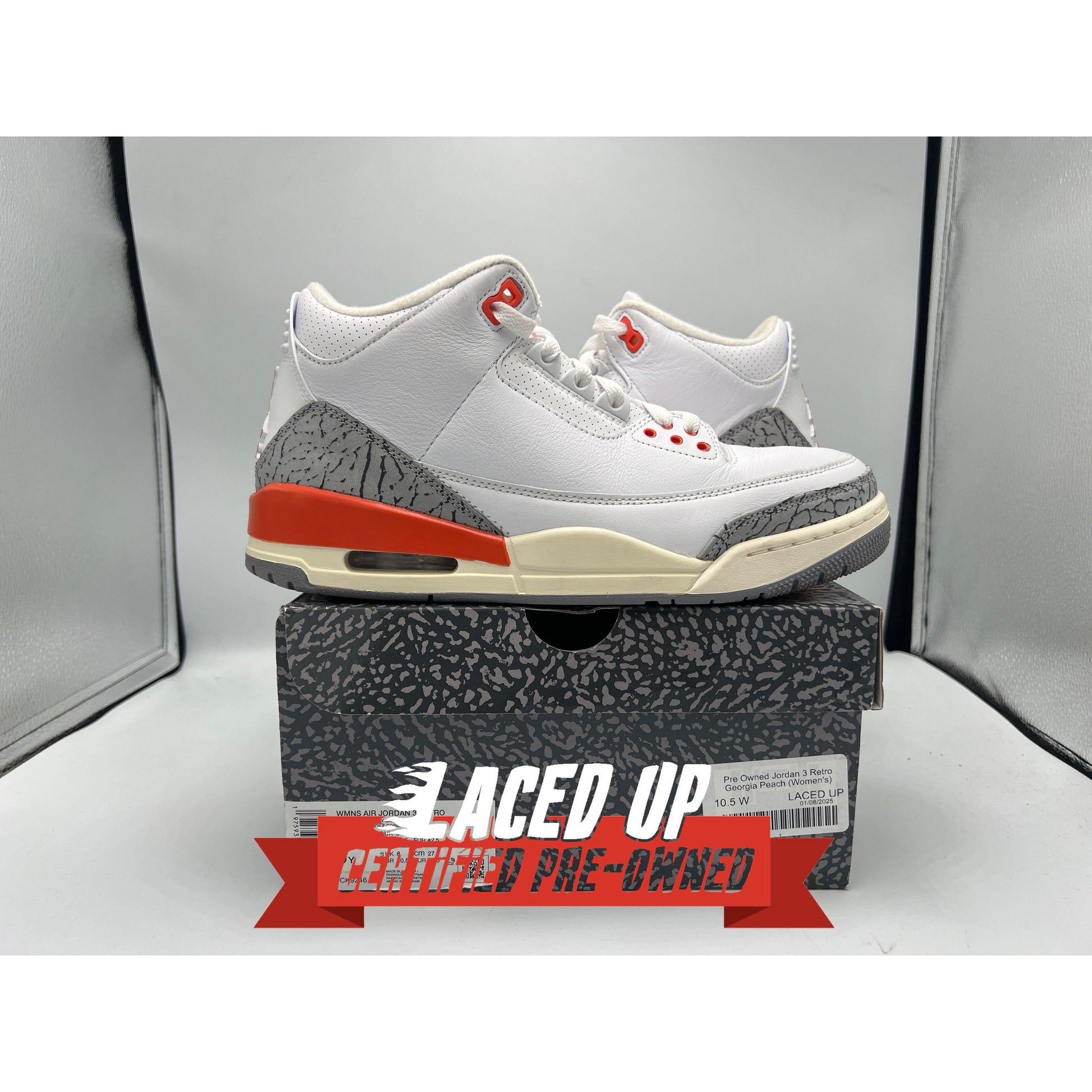 Pre Owned Jordan 3 Retro Georgia Peach (Women's)