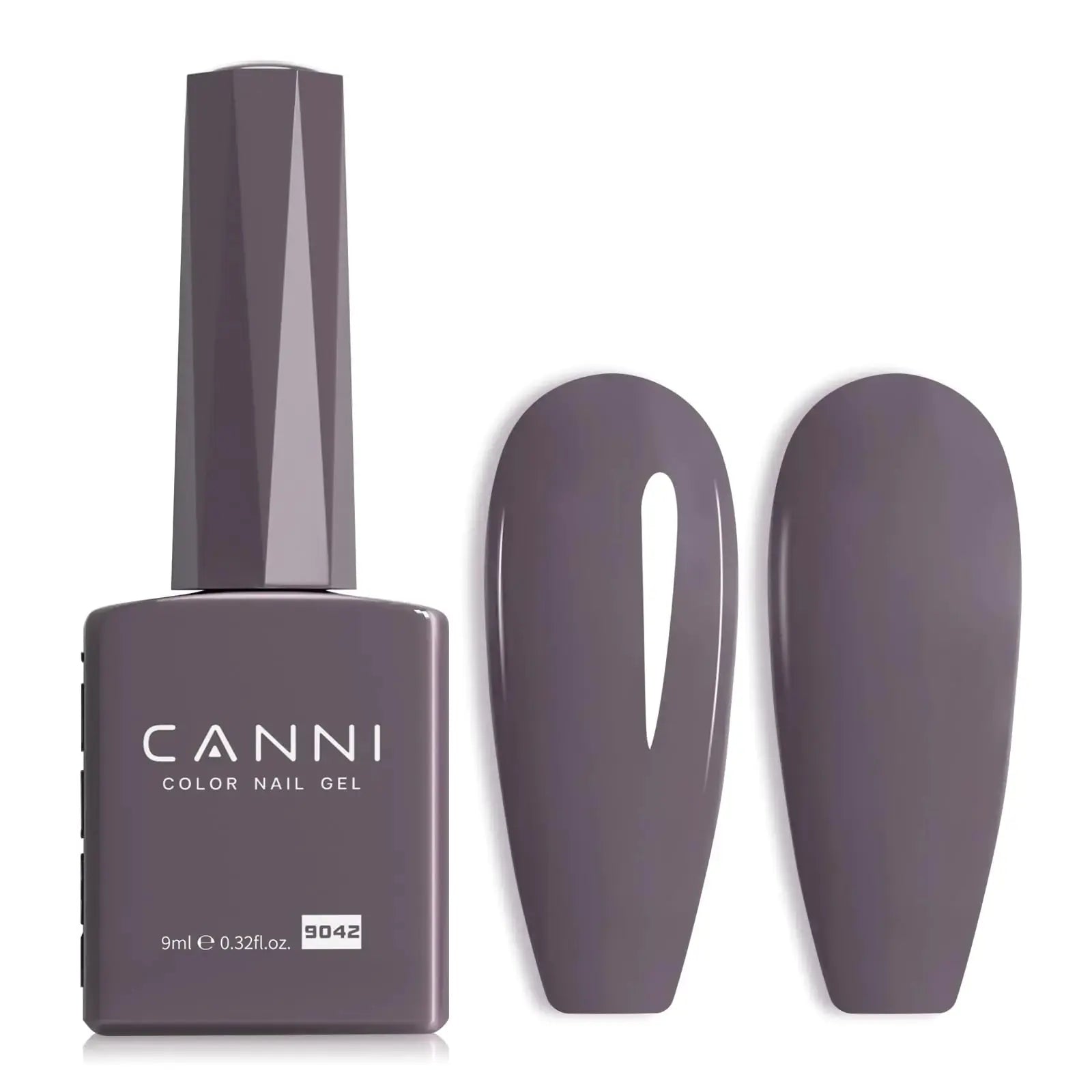 CANNI Grey Gel Nail Polish - Dark Grey Violet Brown High Gloss UV Gel for French Manicure