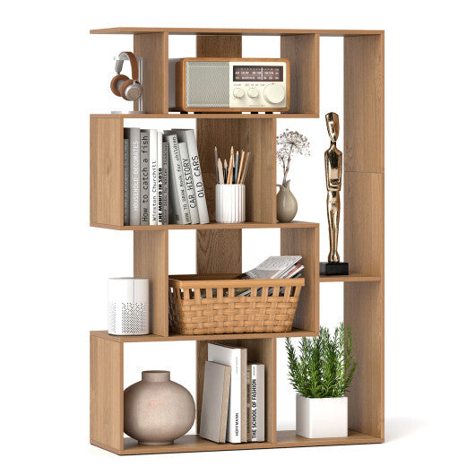47 Inch 6-Cube Open-back Geometric Bookshelf for Bedroom Living Room-White