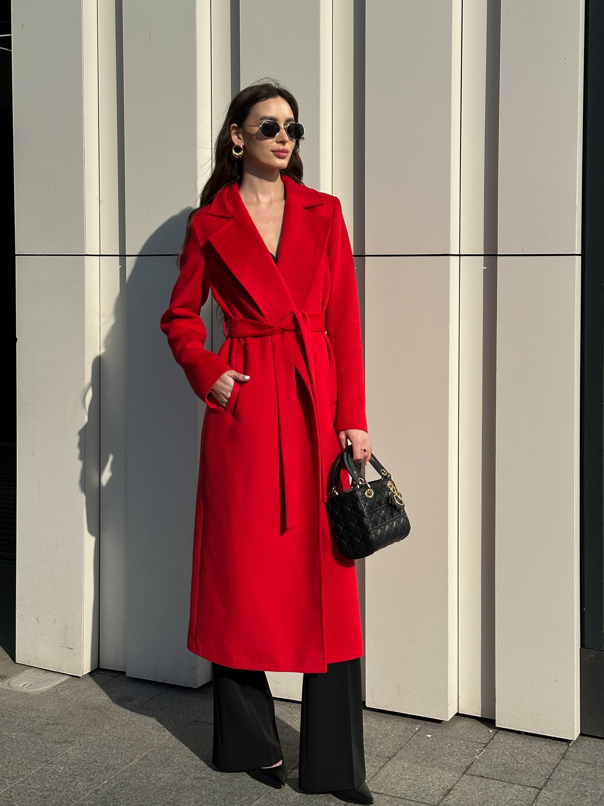 Astoria Classic Wraparound Wool Blend Overcoat