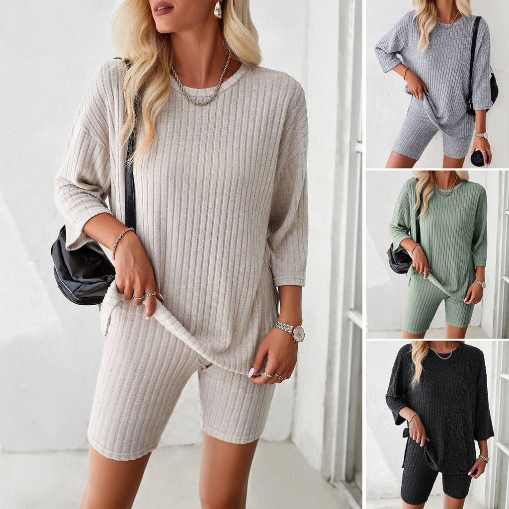 European and American women's spring and summer elegant and fashionable casual set