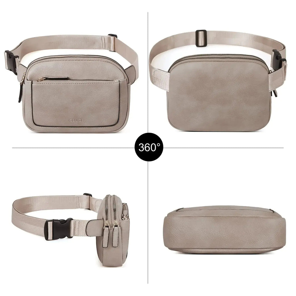 CLUCI Belt Bag for Women, Mini Everywhere Crossbody Waist Bag Adjustable Strap