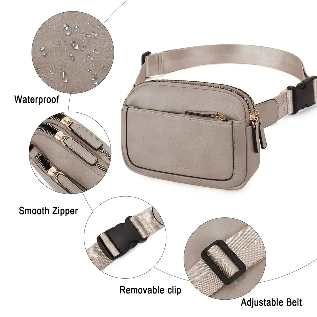 CLUCI Belt Bag for Women, Mini Everywhere Crossbody Waist Bag Adjustable Strap