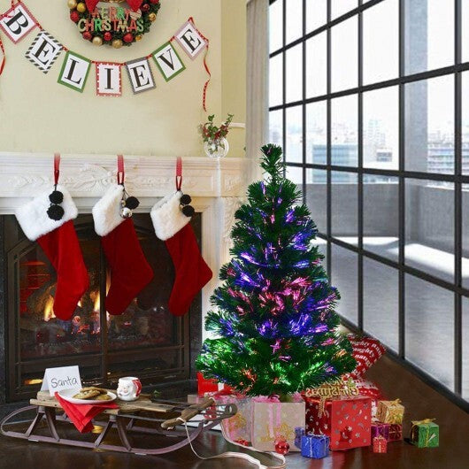 3' / 4' / 5' / 6' Fiber Optic Artificial PVC Christmas Tree-6 ft