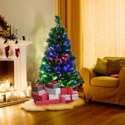 3' / 4' / 5' / 6' Fiber Optic Artificial PVC Christmas Tree-6 ft