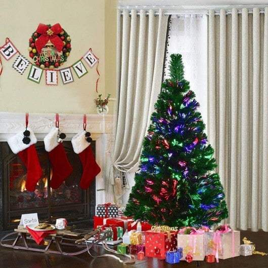 3' / 4' / 5' / 6' Fiber Optic Artificial PVC Christmas Tree-6 ft