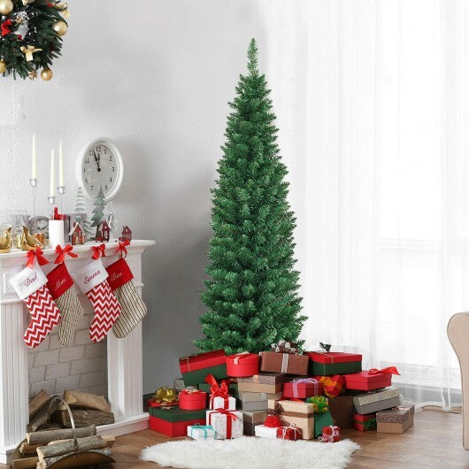 PVC Artificial Slim Pencil Christmas Tree-9 Feet