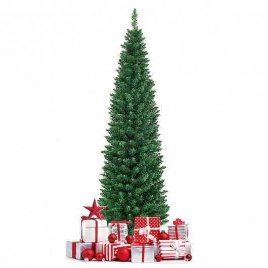 PVC Artificial Slim Pencil Christmas Tree-9 Feet