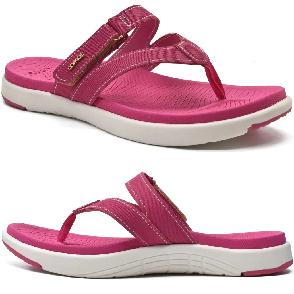 COFACE Women's Orthotic Flip Flops – Stylish Comfort with Arch Support