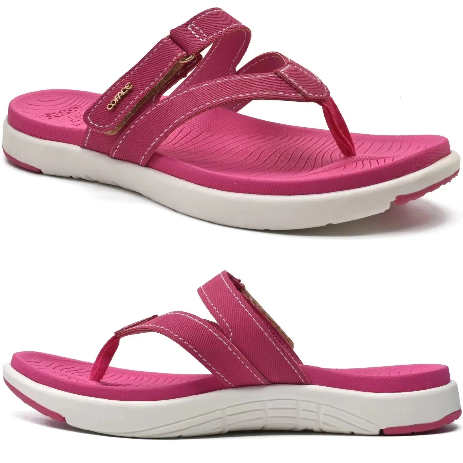 COFACE Women's Orthotic Flip Flops – Stylish Comfort with Arch Support