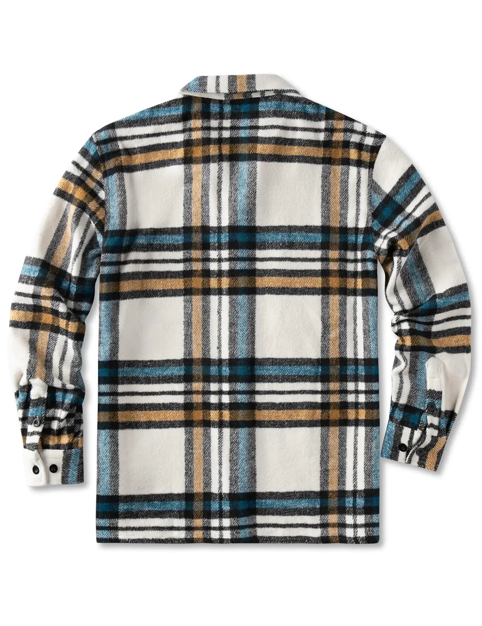 COOFANDY Men's Flannel Shirts Casual Button Down Plaid Shirt Jacket Long Sleeve Fleece Shacket with Pockets
