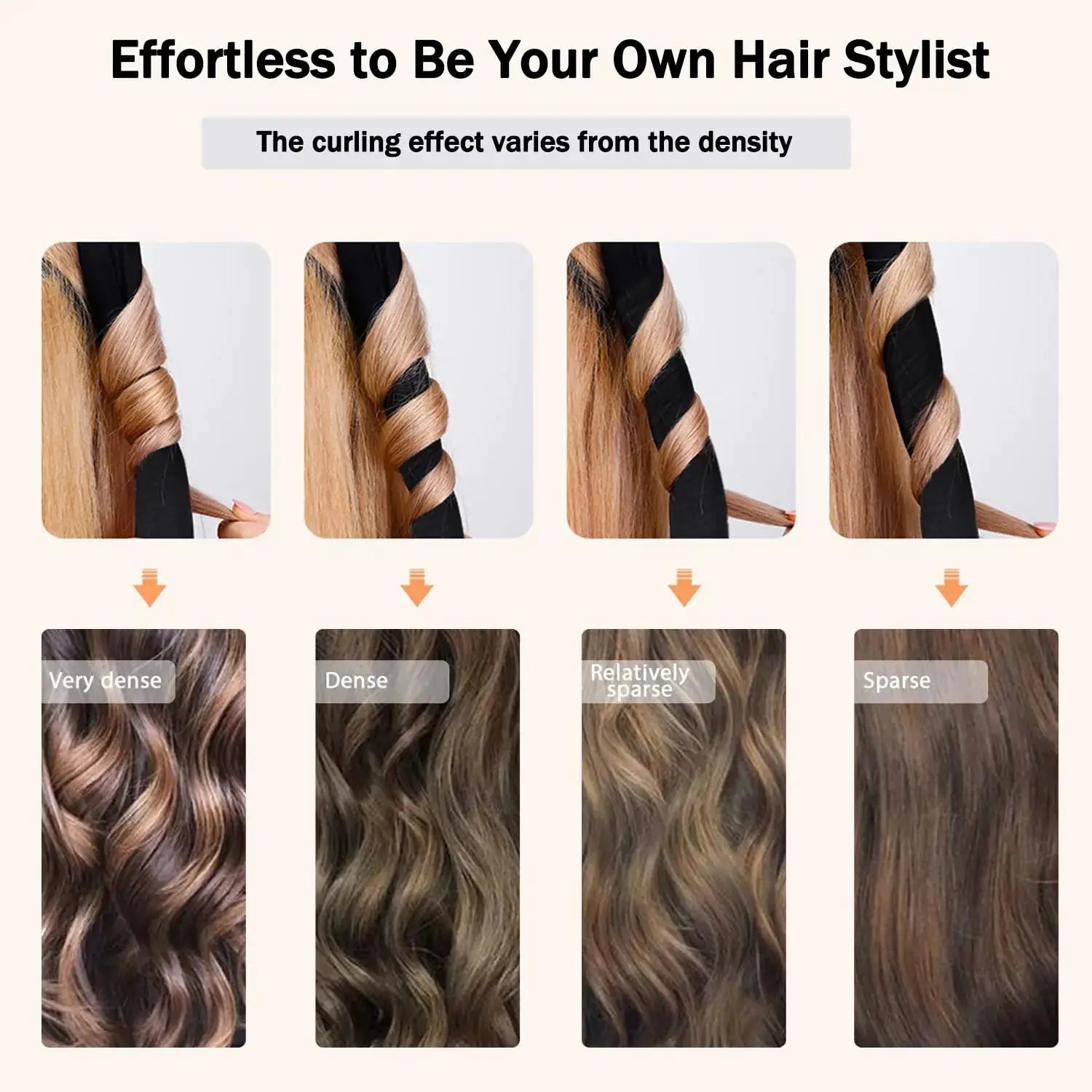 CORATED No Heat Curlers, Heatless Curls for Long Hair, Heatless Curling Rod Headband