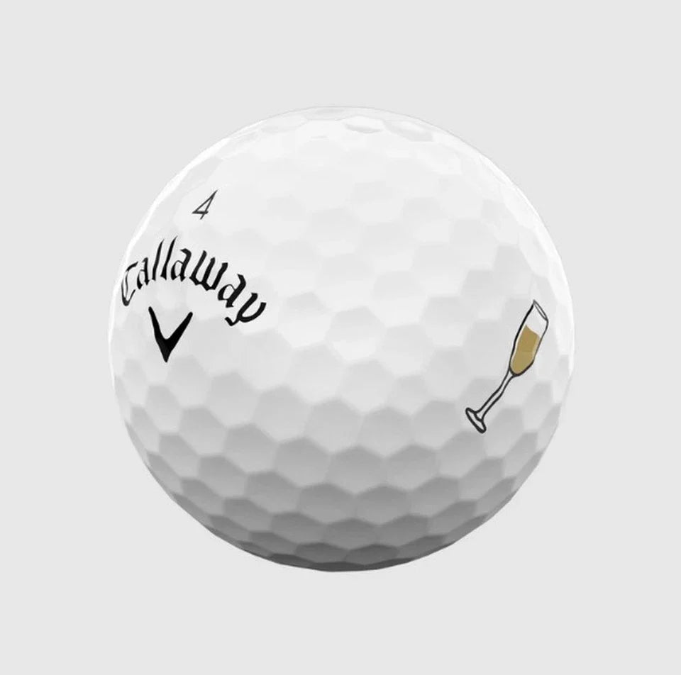 Callaway 2025 Supersoft 12 Cheers Logo Golf Balls
