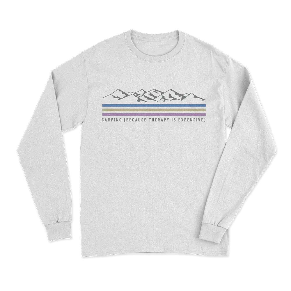 Camping Lines Men Long Sleeve Shirt