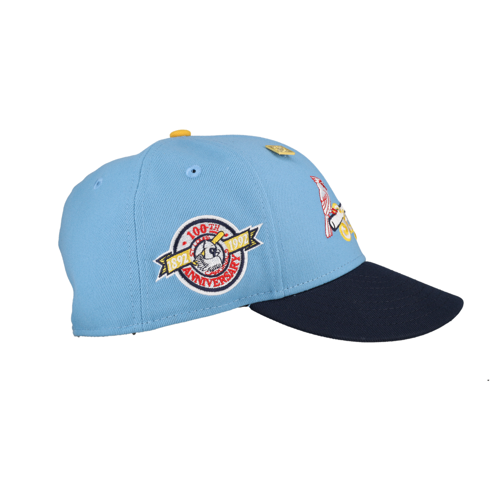 St. Louis Cardinals Blue 100th Anniversary 59Fifty Fitted Hat