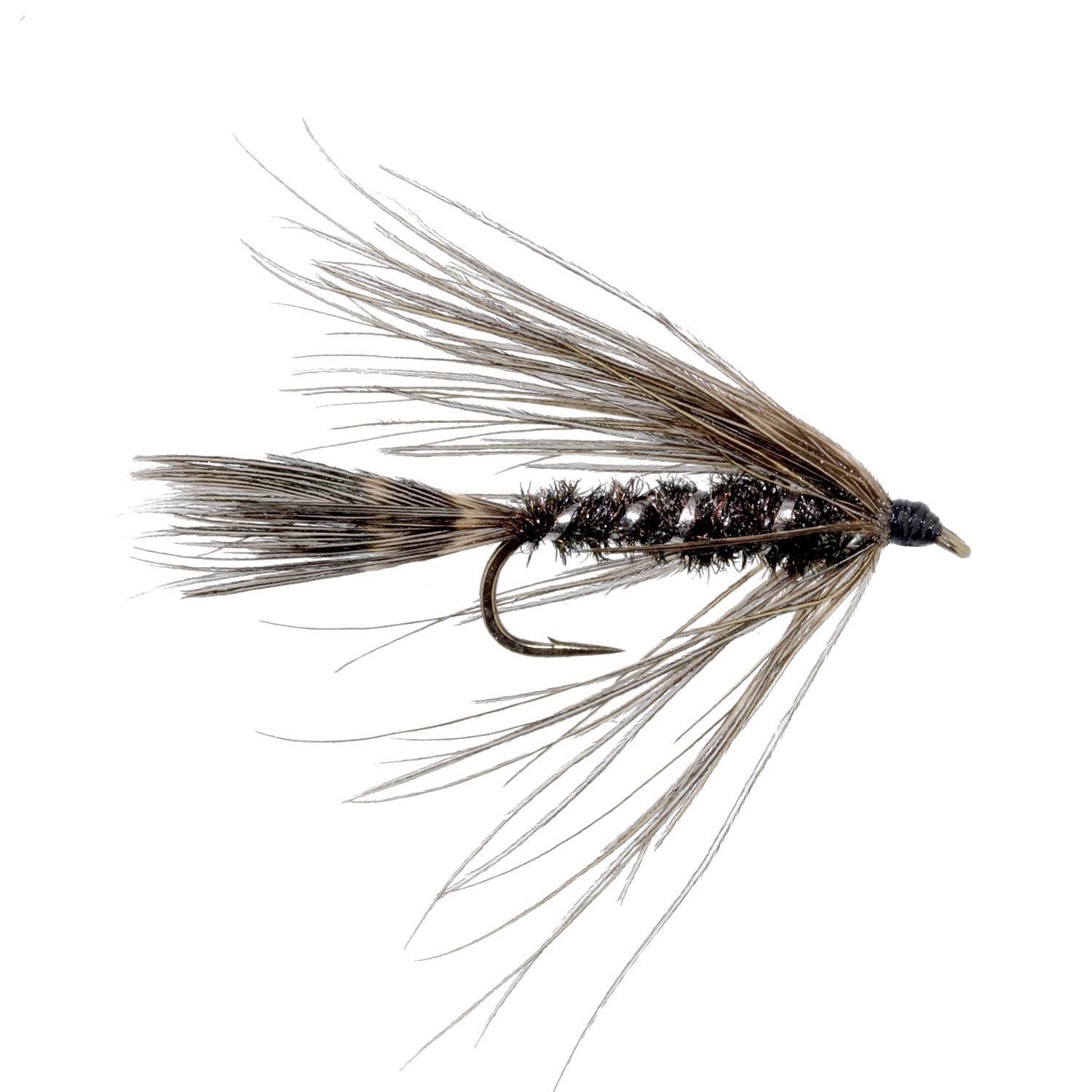 3 Pack Carey Special Soft Hackle Grouse and Peacock Wet Fly - Hook Size 10