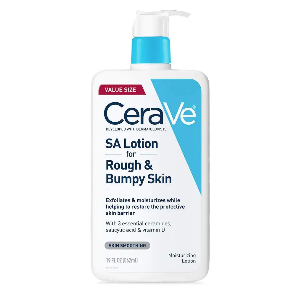 CeraVe SA Lotion for Rough & Bumpy Skin | Exfoliating Body Lotion with Vitamin D, Hyaluronic Acid & Salicylic Acid - 19 Ounce