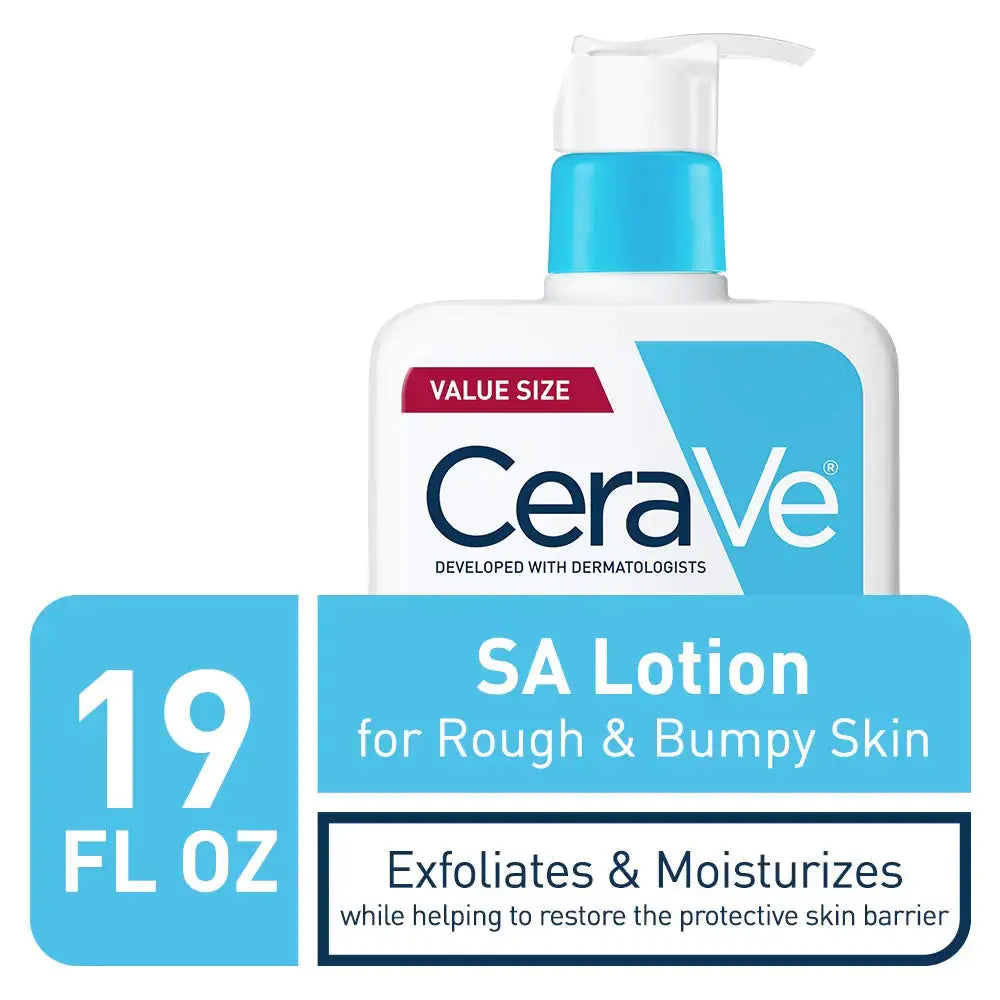 CeraVe SA Lotion for Rough & Bumpy Skin | Exfoliating Body Lotion with Vitamin D, Hyaluronic Acid & Salicylic Acid - 19 Ounce