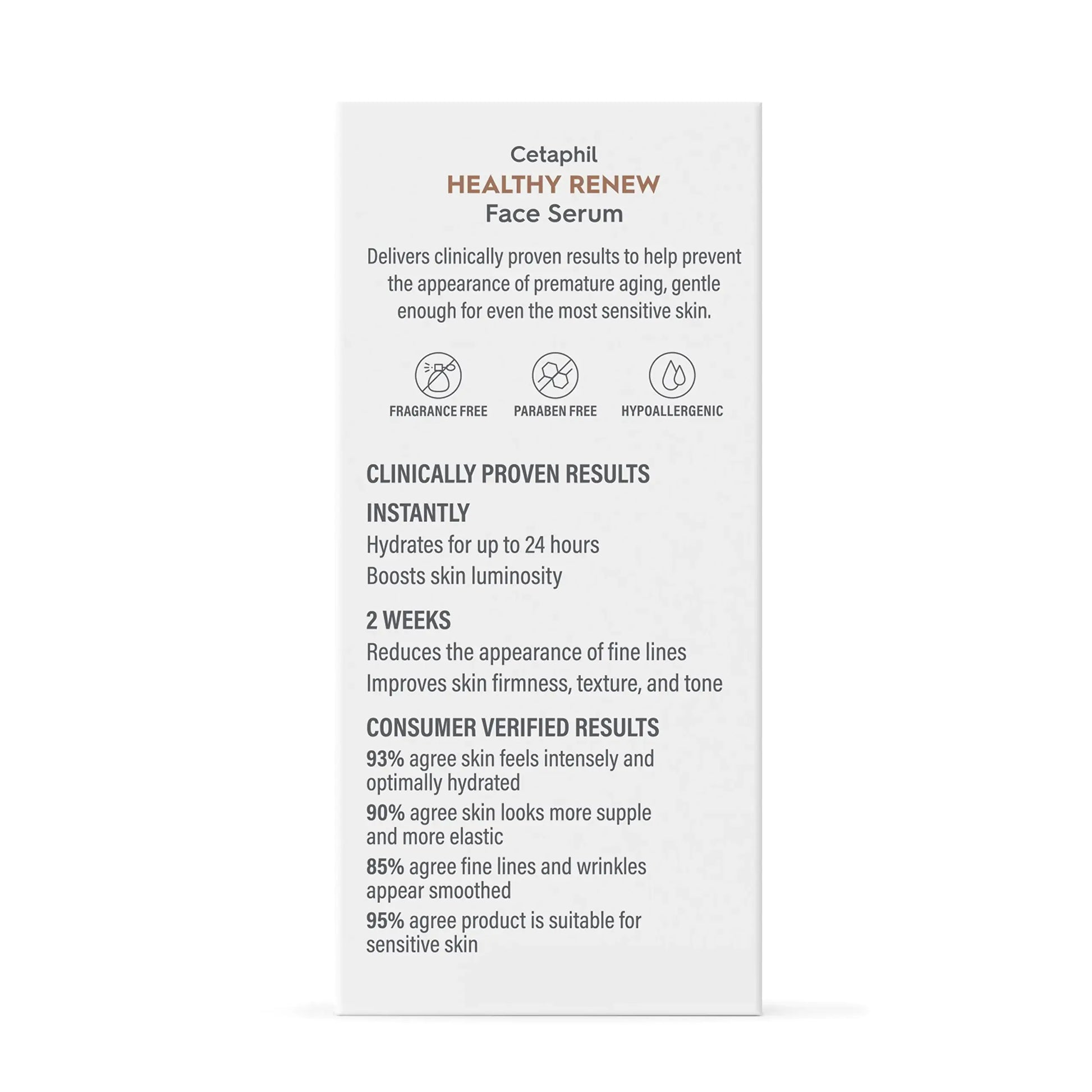 Cetaphil Healthy Renew Anti-Aging Face Serum – Retinol Alternative with Niacinamide & Peptides, 1oz