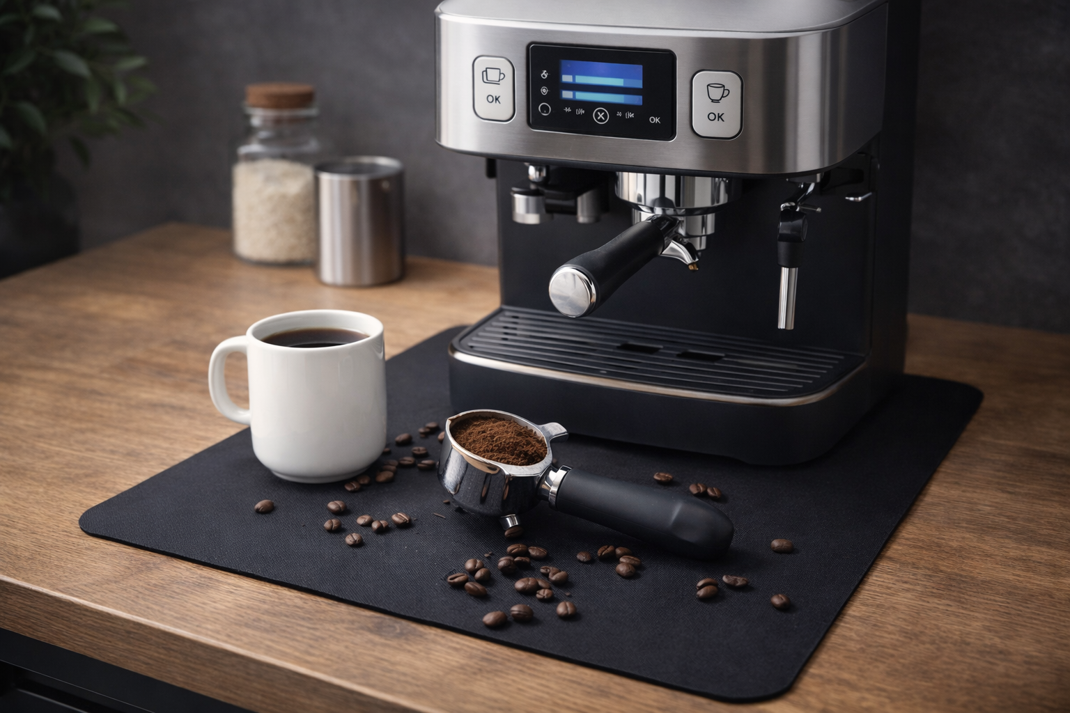Strabella Coffee Bar Mat - Super Absorbent, Quick Dry, Non-Slip