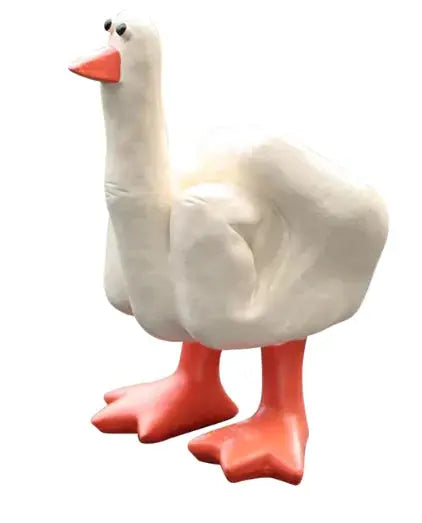 Cheeky Duck Display - 7.5cm Resin Middle Finger Figurine for Desks & Gardens