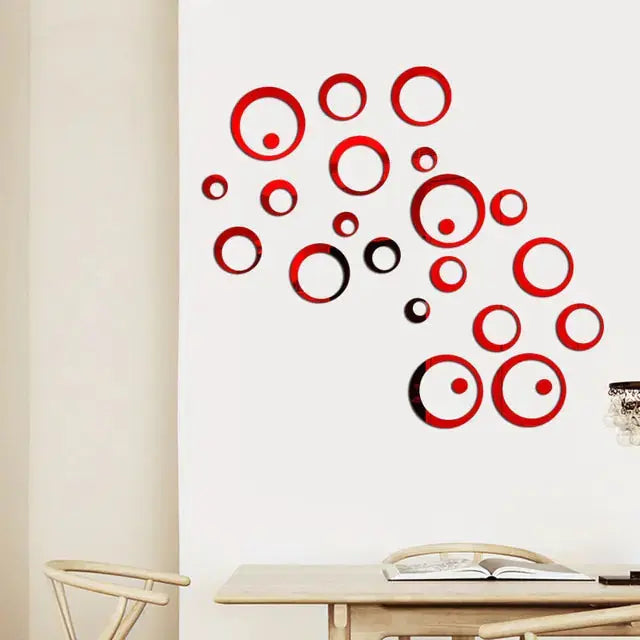 Chic 3D Mirror Decals