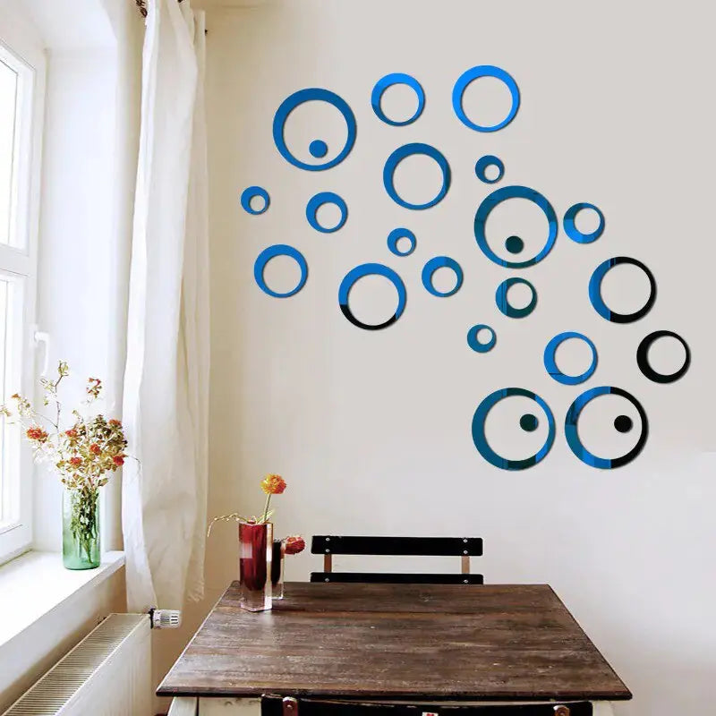 Chic 3D Mirror Decals