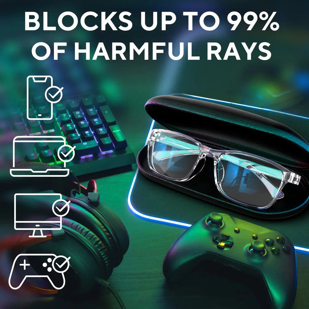 Chic Blue Light Shield Glasses - Relieve Eye Strain & Improve Sleep