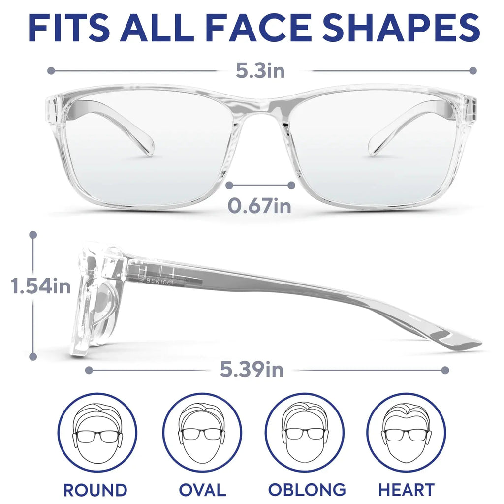 Chic Blue Light Shield Glasses - Relieve Eye Strain & Improve Sleep