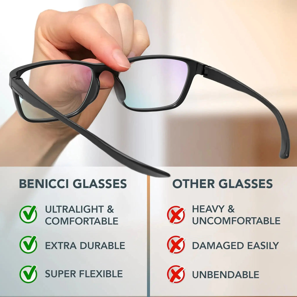 Chic Blue Light Shield Glasses - Unisex Comfort