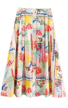 Chic Duo: Sleeveless Top & Midi Skirt Set