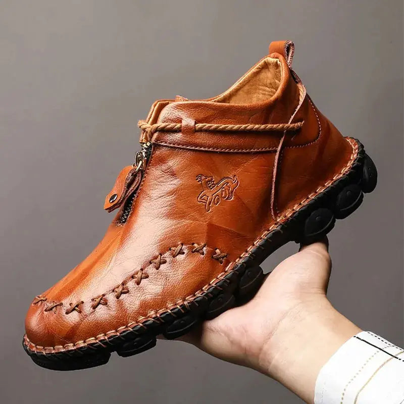 Chic Men's Cow Leather Boots