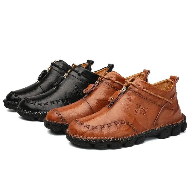 Chic Men's Cow Leather Boots