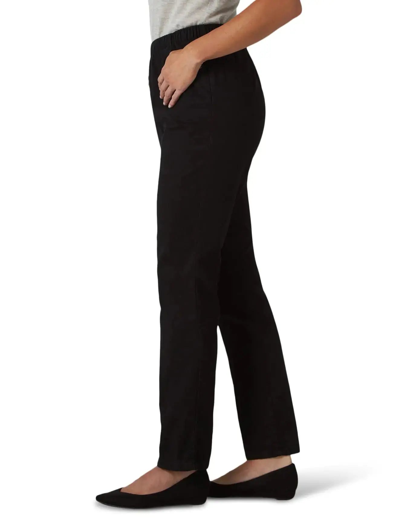 Chic Petite Black Denim Elastic Legging Pant