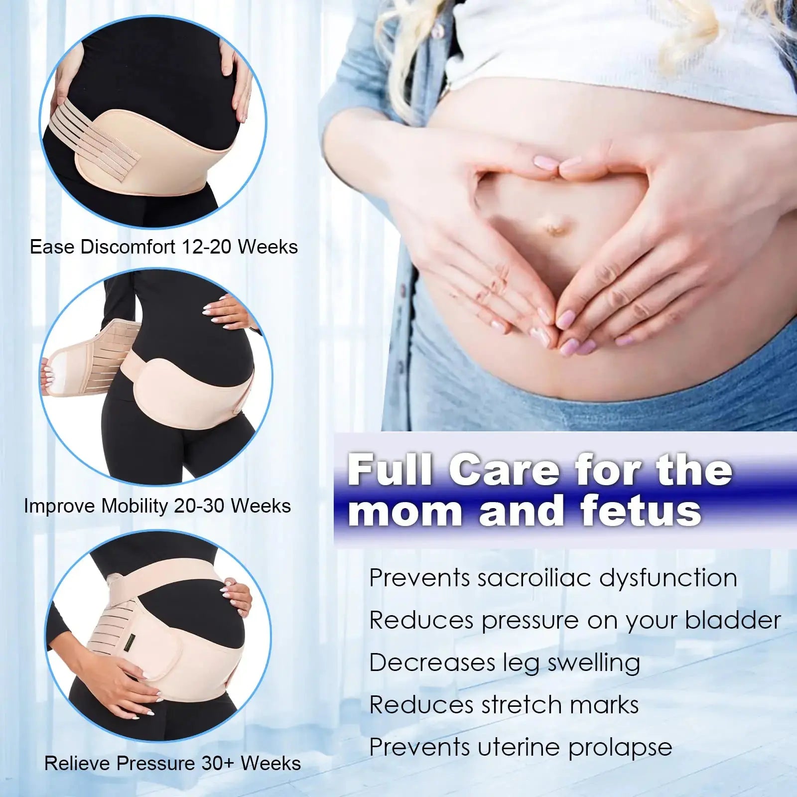 ChongErfei 3-in-1 Maternity Support Belt