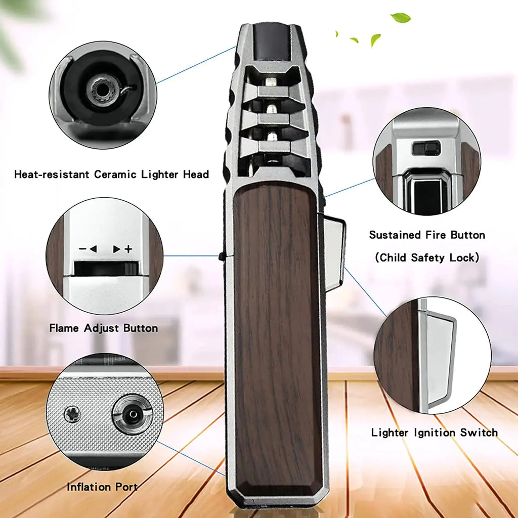 Cigar Big Jet Flame Fire Torch - Adjustable Flame Control