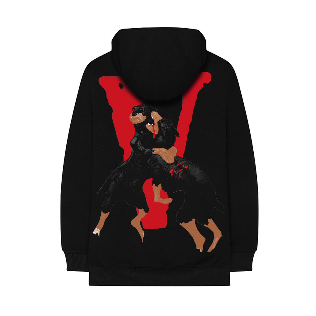 City Morgue x Vlone Dogs Hoodie black